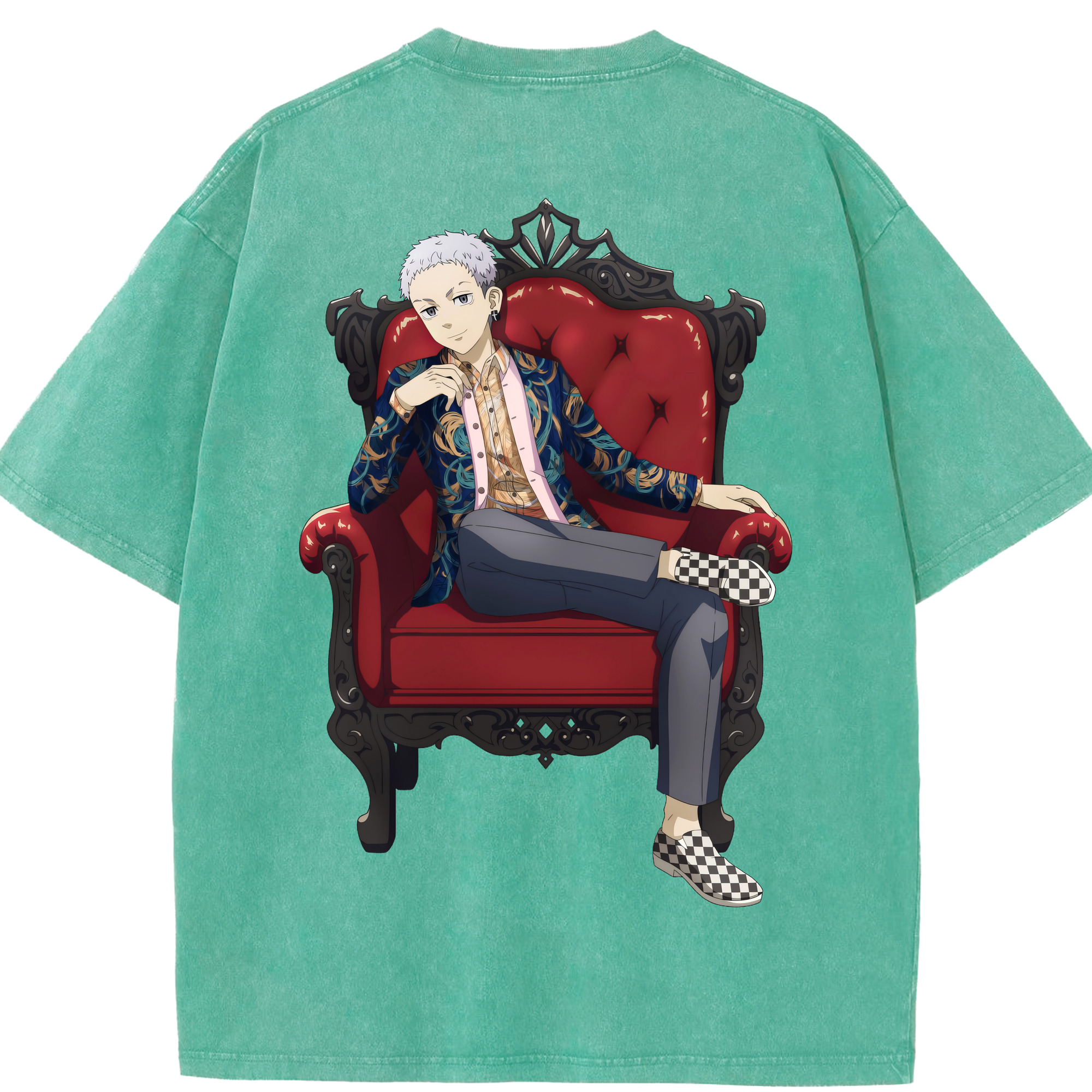 （画像用） 東京リベンジャーズ Tokyo Revengers 綿100% ヴィンテージ風 半袖Tシャツ（背面プリント）